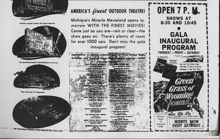 Niles 31 Outdoor Theatre - Old Ad From Ron Gross (newer photo)